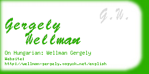 gergely wellman business card